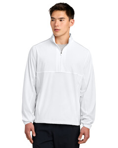 Sport-Tek JST481 White-Repeat 1/2-Zip White
