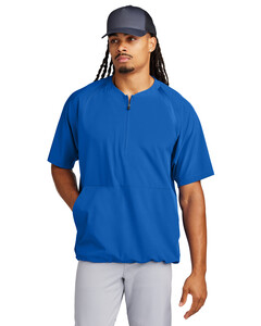 Repeat 1/2-Zip Short Sleeve Jacket Blue Sport-Tek JST489 Blue
