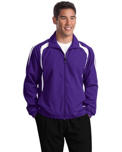 Colorblock Raglan Jacket Purple Sport-Tek JST60 Purple