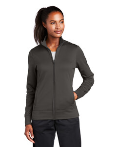 Women's Sport-Wick Fleece Full-Zip Jacket Gray Sport-Tek LST241 Gray