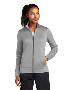 Sport-Tek LST241 Gray-Women's Sport-Wick Fleece Full-Zip Jacket Gray