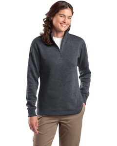 Sport-Tek LST253 Gray-Women's 1/4-Zip Sweatshirt Gray