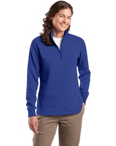 Women's 1/4-Zip Sweatshirt Blue Sport-Tek LST253 Blue