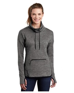 Women's Triumph Cowl Neck Pullover Gray Sport-Tek LST280 Gray