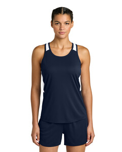 Sport-Tek LST446 Navy-Women's Club Track Tank  Navy
