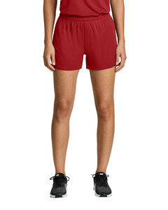 Sport-Tek LST447 Red-Women's Club 3  Track Short  Red
