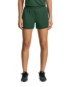 Sport-Tek LST447 Green-Women's Club 3  Track Short  Green