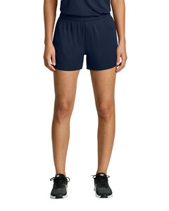 Sport-Tek LST447 Navy-Women's Club 3  Track Short  Navy