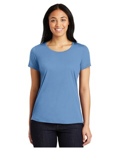 Women's PosiCharge Competitor Cotton Touch Scoop Neck T-Shirt Blue Sport-Tek LST450 Blue