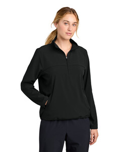 Sport-Tek LST481 Black-Women's Repeat 1/2-Zip Black