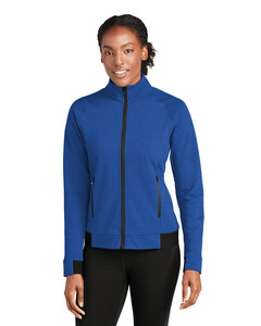 Women's PosiCharge Strive Full-Zip Blue Sport-Tek LST570 Blue
