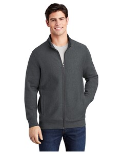 Sport-Tek ST284 Gray-Super Heavyweight Full-Zip Sweatshirt Gray