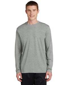 PosiCharge, RacerMesh, Long Sleeve T-Shirt Heather Sport-Tek ST340LS Heather