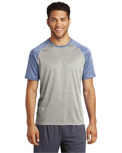 Sport-Tek ST362 Gray-Heather-On-Heather Contender  T-Shirt Gray