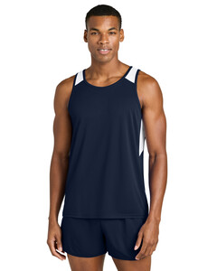 Sport-Tek ST446 Navy-Club Track Tank Top Navy