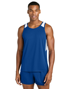 Sport-Tek ST446 Blue-Club Track Tank Top Blue