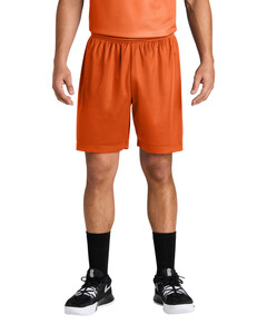 PosiCharge Mesh 7 Short Orange Sport-Tek ST5100 Orange