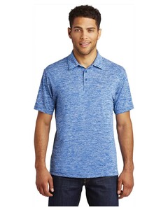 Sport-Tek ST590 Blue-PosiCharge  Electric Heather Polo Shirt Blue