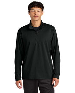Sport-Tek ST672 Black-Micropique Sport-Wick 1/4-Zip Black