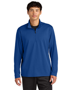 Sport-Tek ST672 Blue-Micropique Sport-Wick 1/4-Zip Blue