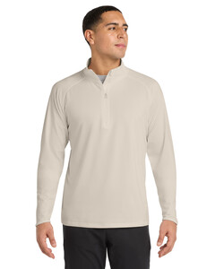 Sport-Tek ST850 Natural-Sport-Wick  Stretch 1/4-Zip Pullover Natural
