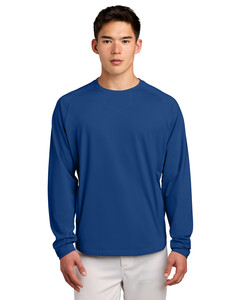 Sport-Tek ST859 Blue-Sport-Wick Stretch Pocketed Crewneck Blue