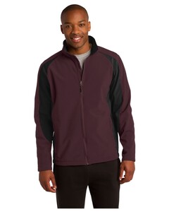 Colorblock Soft Shell Jacket Maroon Sport-Tek ST970 Maroon