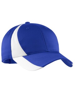 Dry Zone Nylon Colorblock Cap Blue Sport-Tek STC11 Blue