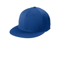 Flexfit Flat Bill Cap Blue Sport-Tek STC56 Blue