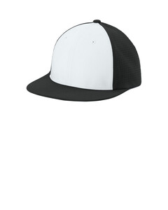 Pro-Cut Stretch-Tek Cap White Sport-Tek STC64 White
