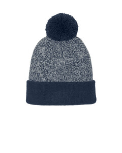 Sport-Tek STC68 Pattern-Halftime Heather Pom Beanie Pattern