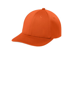 Sport-Tek STC71 Orange-Impact Mesh Stretch-Tek Adjustable Cap Orange
