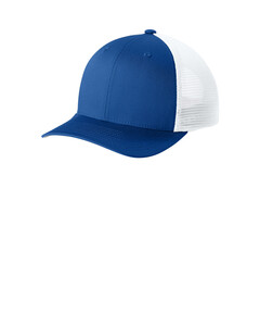 Sport-Tek STC74 Blue-Stretch-Tek Snapback Trucker Cap Blue