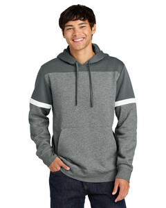 Sport-Tek STF205 Gray-Drive Fleece Colorblock Hoodie Gray