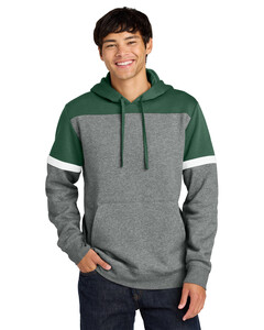 Drive Fleece Colorblock Hoodie Green Sport-Tek STF205 Green