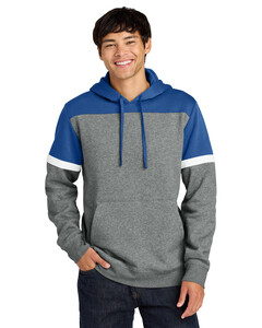 Sport-Tek STF205 Blue-Drive Fleece Colorblock Hoodie Blue