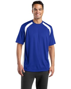 Dry Zone; Colorblock T-Shirt Blue Sport-Tek T478 Blue