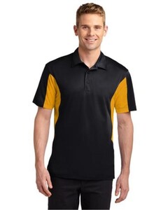 Sport-Tek TST655 Black-Tall Micropique Sport-Wick Polo Shirt Black