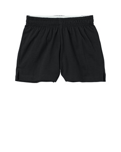 Sport-Tek YGST311 Black-Girls Jersey Knit Squad Short Black