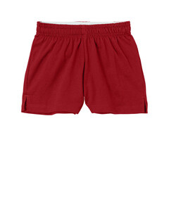 Sport-Tek YGST311 Red-Girls Jersey Knit Squad Short Red