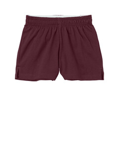 Sport-Tek YGST311 Maroon-Girls Jersey Knit Squad Short Maroon