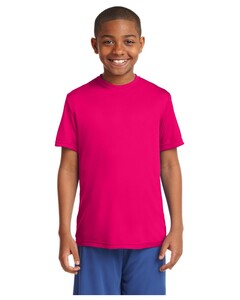 Sport-Tek YST350 Pink-Youth PosiCharge Competitor T-Shirt Pink