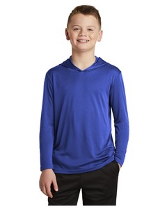 Youth PosiCharge Competitor Hooded Pullover Blue Sport-Tek YST358 Blue