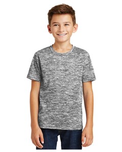 Sport-Tek YST390 Black-Youth PosiCharge  Electric Heather T-Shirt Black