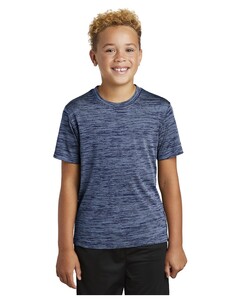 Sport-Tek YST390 Blue-Youth PosiCharge  Electric Heather T-Shirt Blue