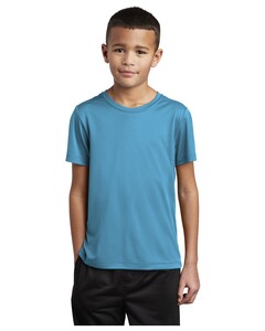 Sport-Tek YST420 Blue-Green-Youth Posi-UV Pro T-Shirt Blue-Green
