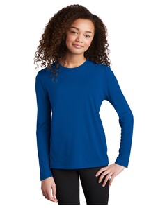 Youth Posi-UV Pro Long Sleeve T-Shirt Blue Sport-Tek YST420LS Blue
