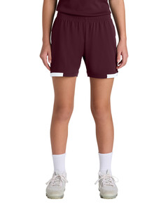 Youth Club 5 Short Maroon Sport-Tek YST442 Maroon