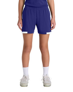 Youth Club 5 Short Purple Sport-Tek YST442 Purple
