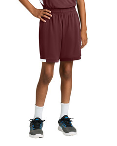 Sport-Tek YST4420 Maroon-Youth Club 5  Short  Maroon